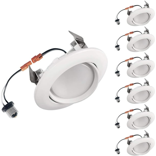 850 Lm Dimmable Adjustable Recessed Ceiling Light 3000K Can Installation ETL Listed Warm Light Energy Star 10W OSTWIN 24 Pack 75W Replace. 4 Inch LED Retrofit Gimbal Downlight 850 Lm Dimmable Adjustable Recessed Ceiling Light 3000K Can Installation ETL Listed Warm Light Energy Star 10W OSTWIN 24 Pack 75W Replace. 4 Inch LED Retrofit Gimbal Downlight